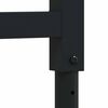 vidaXL Cadres d'&eacute;tabli r&eacute;glables 2 pcs M&eacute;tal 55x(69-95,5) cm Noir
