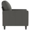 vidaXL Fauteuil Gris fonc&eacute; 60 cm Velours