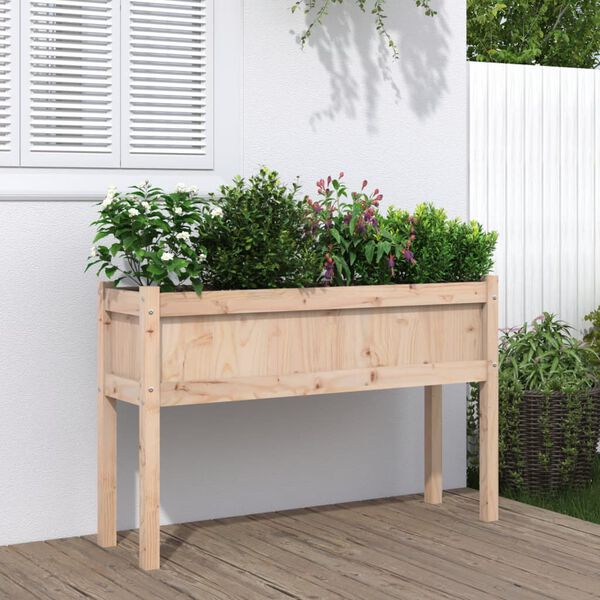 vidaXL Jardini&egrave;res avec pieds 110x31x70 cm bois de pin massif