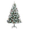 vidaXL Sapin de No&euml;l artificiel articul&eacute; 300 LED et boules 180 cm