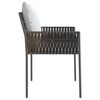 vidaXL Chaises de jardin et coussins lot de 4 marron 54x61x83 cm rotin