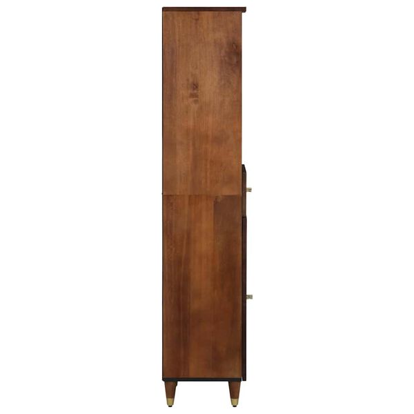 vidaXL Buffet marron miel 38 x 33 x 160 cm Bois de mangue massif