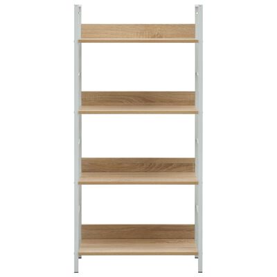 vidaXL Bibliothèque à 4 niveaux chêne 60x27,6x124,5 cm bois ingénierie