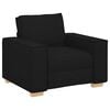 vidaXL Canap&eacute; Fauteuil Noir 60 cm Tissu