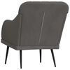 vidaXL Fauteuil Gris foncé 63x76x80 cm Velours