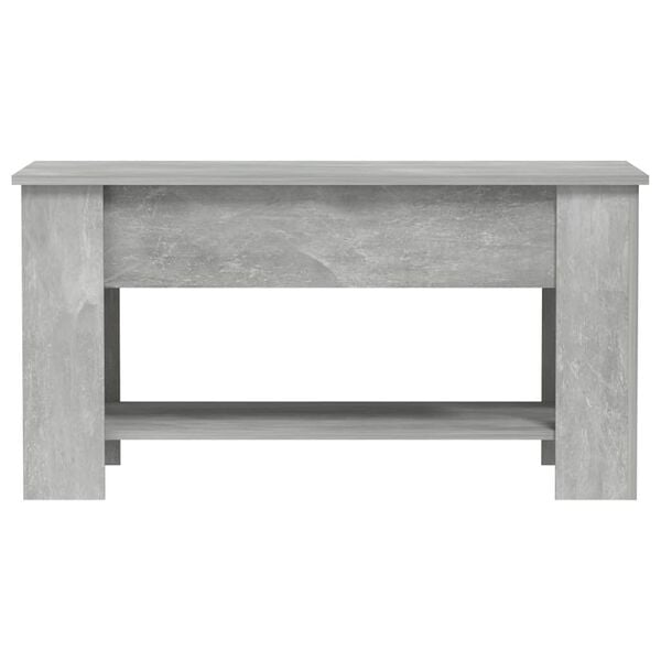 vidaXL Table basse gris b&eacute;ton 101x49x52 cm bois d'ing&eacute;nierie
