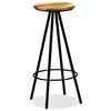 vidaXL Tabourets de bar lot de 2 bois massif de r&eacute;cup&eacute;ration