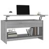 vidaXL Table basse sonoma gris 102x50x52,5 cm bois d'ing&eacute;nierie
