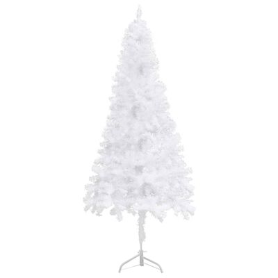 vidaXL Arbre de Noël artificiel d'angle LED et boules blanc 120 cm PVC