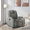 vidaXL Fauteuil de massage inclinable gris fonc&eacute; tissu