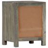 vidaXL Table de chevet Gris 40x30x50 cm Bois de manguier massif