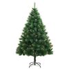 vidaXL Sapin de No&euml;l artificiel articul&eacute; avec 300 LED 210 cm