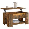 vidaXL Table basse Ch&ecirc;ne fum&eacute; 79x49x41 cm Bois d'ing&eacute;nierie
