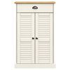 vidaXL Armoire à chaussures VIGO blanc 60x35x96 cm bois massif de pin