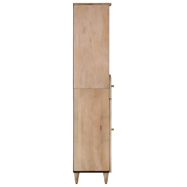 vidaXL Armoire de salle de bain 38x33x160 cm bois massif de manguier