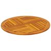 vidaXL Dessus de table Ø70x2 cm rond bois massif d'acacia