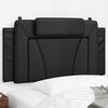 vidaXL Coussin de t&ecirc;te de lit Viana noir 100 cm similicuir