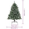 vidaXL Sapin de No&euml;l artificiel avec support 120 cm PVC