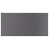 vidaXL Panneaux biblioth&egrave;que 4pcs Gris brillant 40x20x1,5cm Agglom&eacute;r&eacute;