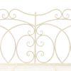 vidaXL Banc de jardin 104 cm Fer Blanc antique