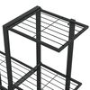 vidaXL Support pour plantes 94,5x25x88 cm Noir Métal
