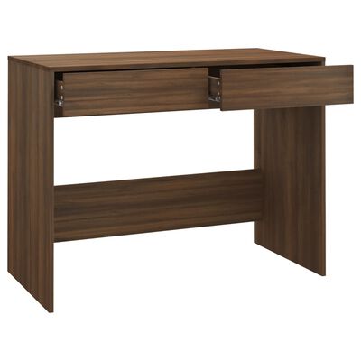 vidaXL Bureau Chêne marron 101x50x76,5 cm Bois d'ingénierie