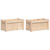 vidaXL Jardini&egrave;res 2 pcs bois de pin massif