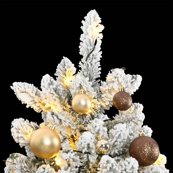 vidaXL Sapin de No&euml;l artificiel articul&eacute; 300 LED et boules 180 cm