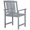 vidaXL Chaises de jardin lot de 8 Bois massif d'acacia Gris