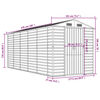 vidaXL Abri de jardin gris clair 191 x 470 x 198 cm en acier galvanis&eacute;