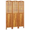 vidaXL Cloison de séparation 3 panneaux 121,5x2x180 cm Bois d'acacia