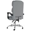 vidaXL Fauteuil inclinable de bureau gris clair tissu