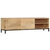 vidaXL Meuble TV 145x30x41 cm Bois massif de manguier