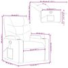 vidaXL Fauteuil de massage inclinable crème similicuir