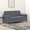 vidaXL Canap&eacute; 2 places avec oreillers gris fonc&eacute; 140 cm velours