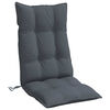 vidaXL Coussins de chaise &agrave; dossier haut lot de 6 anthracite