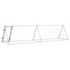 vidaXL Cage pour poules argent&eacute; 400x105x91 cm acier galvanis&eacute;