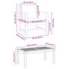 vidaXL Ensemble de canap&eacute; de jardin 5 pcs Naturel Bois de teck massif