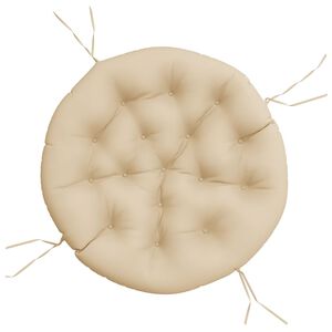 vidaXL Coussin rond beige &Oslash; 100 x11 cm tissu oxford