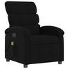 vidaXL Fauteuil inclinable de massage &eacute;lectrique noir tissu