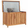 vidaXL Bo&icirc;te de rangement de jardin 90x50x58 cm Bois de teck solide