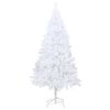 vidaXL Arbre de Noël artificiel pré-éclairé et branches épaisses blanc