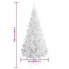 vidaXL Arbre de No&euml;l artificiel pr&eacute;-&eacute;clair&eacute;/support 180cm 620 branches