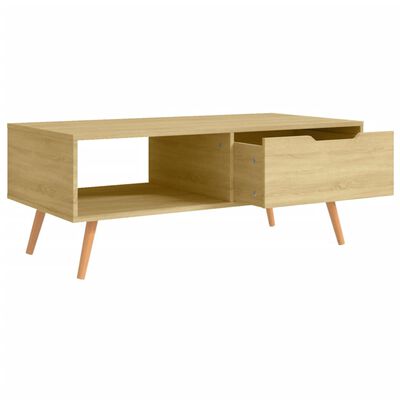 vidaXL Table basse Chêne Sonoma 100x49,5x43 cm Bois d'ingénierie