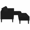 vidaXL Ensemble de Canapés 2 pcs Noir 173 x 131 x 67 cm Velours