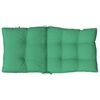 vidaXL Coussins de chaise &agrave; dossier bas lot de 6 vert tissu oxford