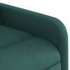 vidaXL Fauteuil inclinable de massage vert foncé tissu