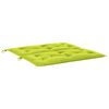 vidaXL Coussin de banc de jardin vert vif 100x(50+50)x7cm tissu oxford