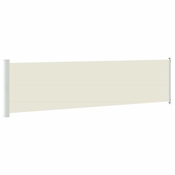 vidaXL Auvent lat&eacute;ral r&eacute;tractable de patio 600x160 cm cr&egrave;me