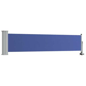 vidaXL Auvent lat&eacute;ral r&eacute;tractable de patio 60x300 cm Bleu